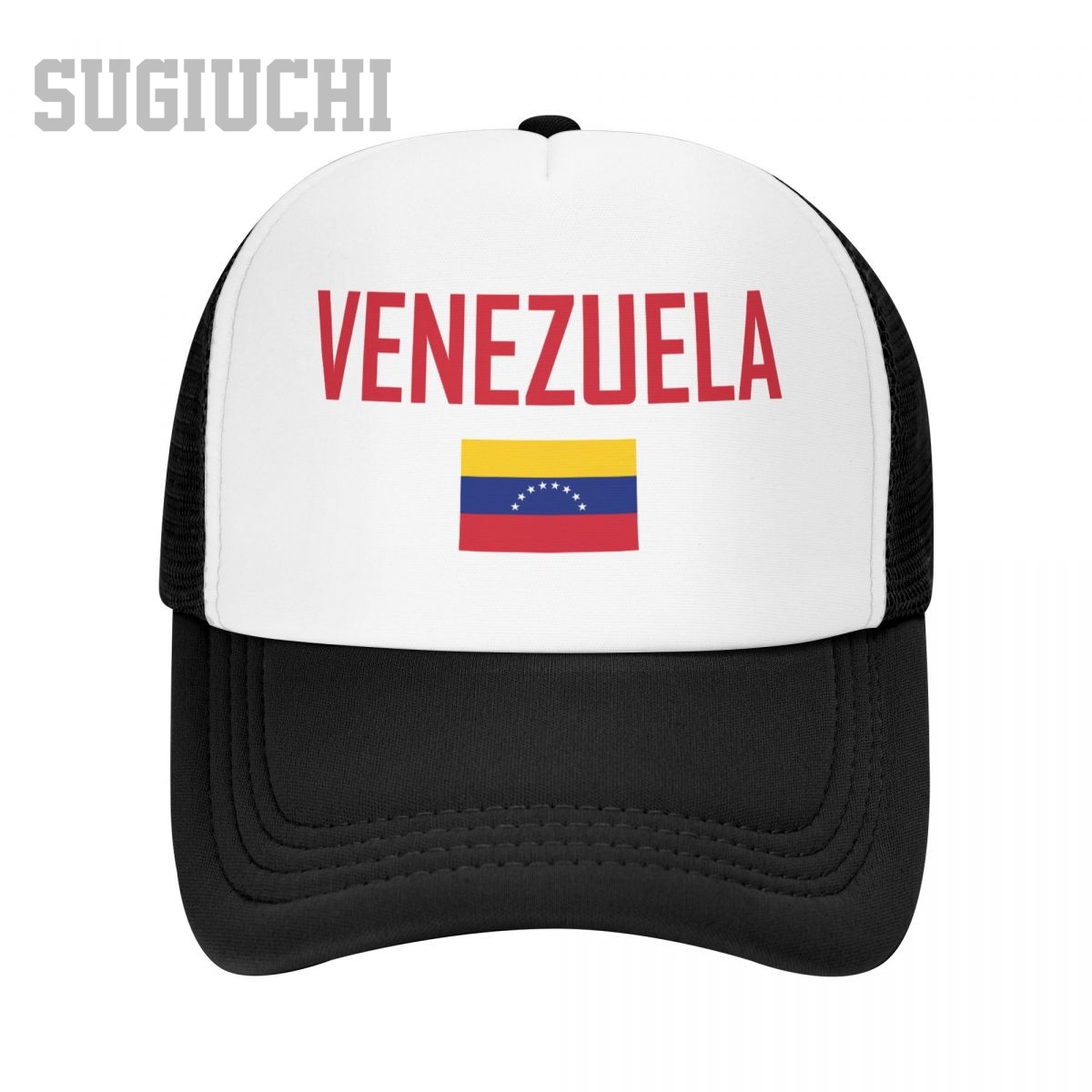 Trucker Cap Mesh - หมวกตาข่ายแบบยูนิเซ็กซ์ ลายธงชาติเวเนซุเอลา สำหรับผู้ชายและผู้หญิง หมวกเบสบอลสำหรับกิจกรรมกลางแจ้ง สไตล์เท่ๆ