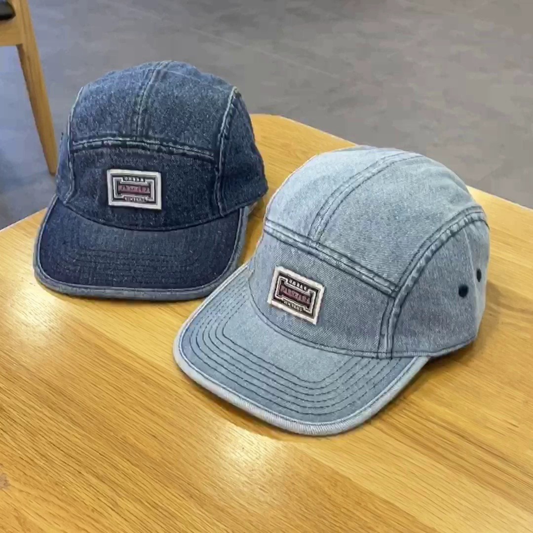 หมวกเบสบอลผ้าเดนิมปีกแบนสไตล์ว - Corduroy Cap 5 Panel บทวิจารณ์และราคา