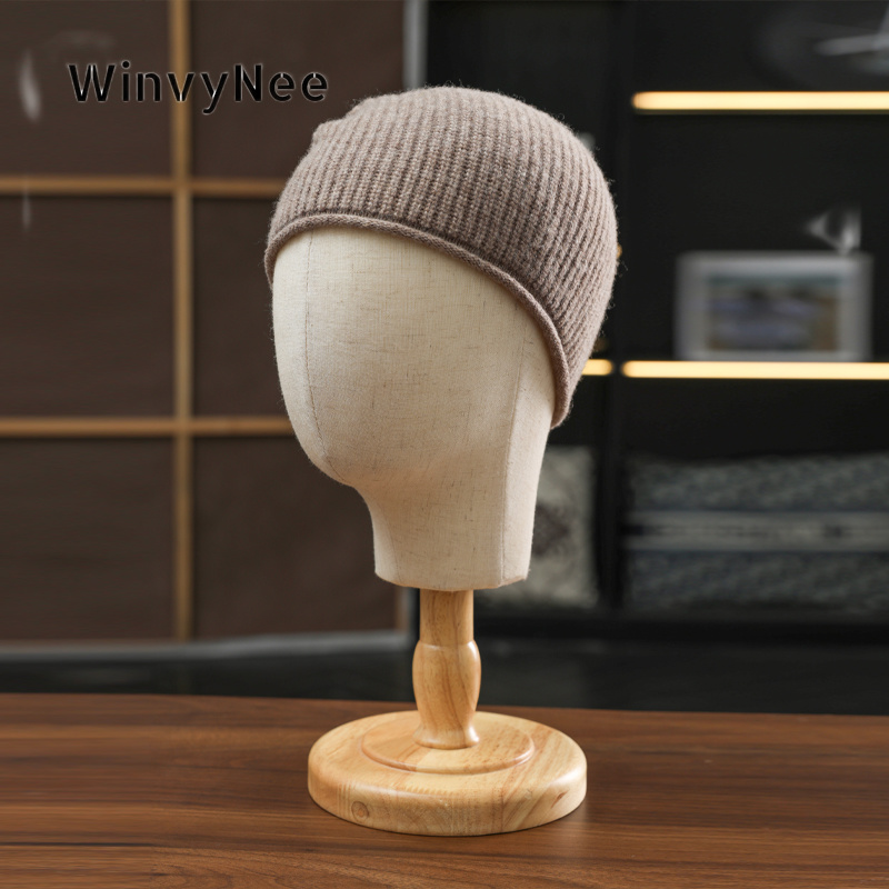 หมวกบีนนี่ถักไหมพรมขนแกะแท้สำห - Beanie Cuffed Knit บทวิจารณ์และราคา