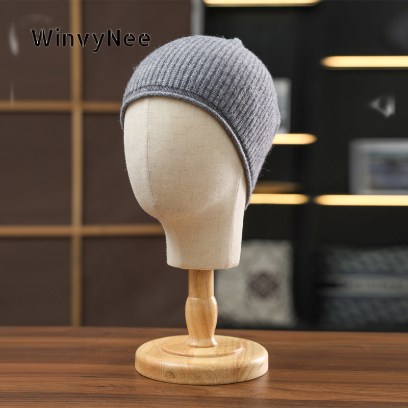หมวกบีนนี่ถักไหมพรมขนแกะแท้สำห - Beanie Cuffed Knit บทวิจารณ์และราคา