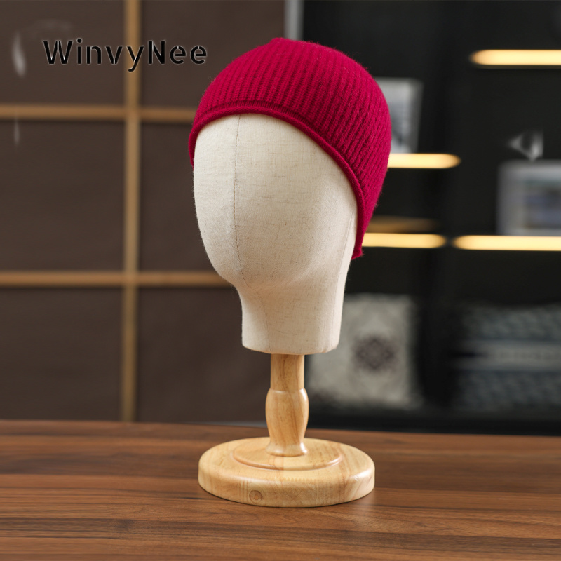 หมวกบีนนี่ถักไหมพรมขนแกะแท้สำห - Beanie Cuffed Knit บทวิจารณ์และราคา