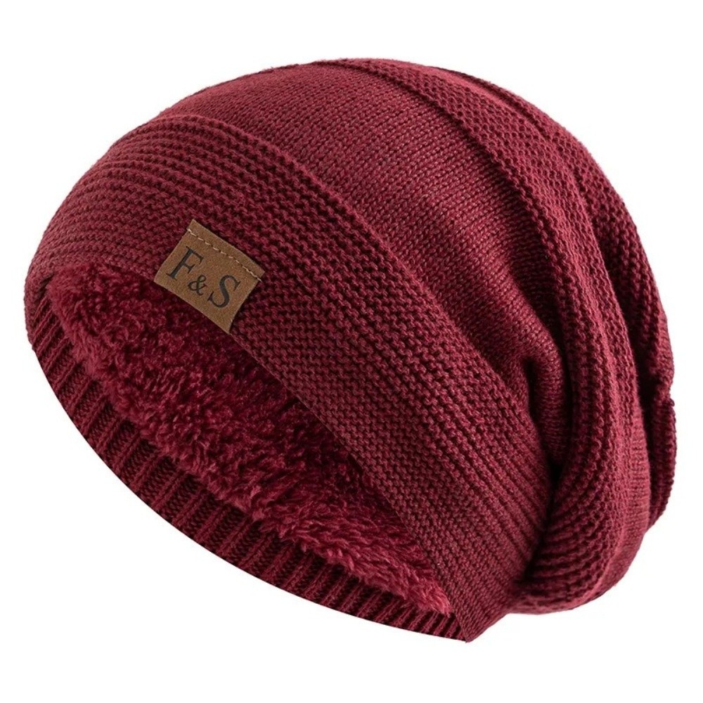 หมวกบีนนี่กันหนาวบุขนเฟอร์ สไต - Beanie Cuffed Knit บทวิจารณ์และราคา