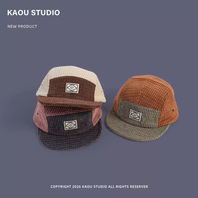หมวกเบสบอล 5 แผง ผ้าลูกฟูก ลาย - Corduroy Cap 5 Panel บทวิจารณ์และราคา